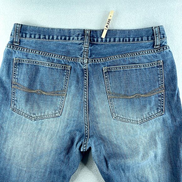 Alfani Mens Jeans Blue Tag Size 36x32 Bootcut Medium Wash Denim - Picture 10 of 10
